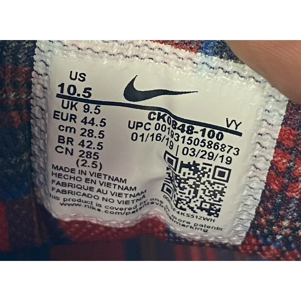 Nike Sneakers Mens 10.5 Air Max 2 Light USA CK0848-100 White Athletic Shoes